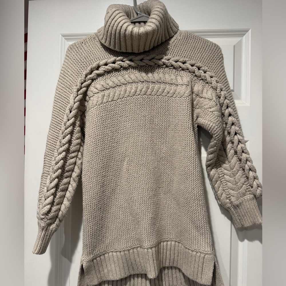 Simply Vera Vera Wang Cream Cable Turtleneck Sweater
